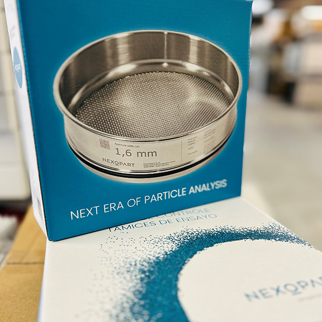 NEXOPART test sieve boxes shine in new design